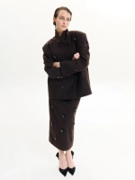 Полупальто MORNING DEW, коричневый