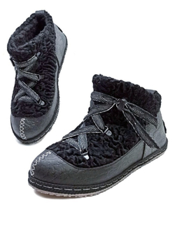 Ботильоны из каракуля "In Black"