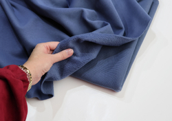 ПЫЛЬНО-СИНИЙ - Футер БАРАШЕК, пенье (КРВ605 Елена)