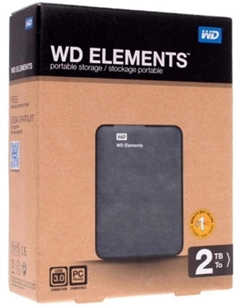 Внешний накопитель Western Digital WDBU6Y0020BBK-WESN 2000 ГБ