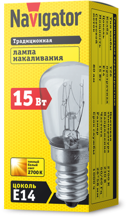 Лампа Navigator 61 203 NI-T26-15-230-E14-CL