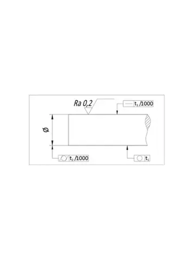 Вал прецизионный W35 L150 см TECHNIX