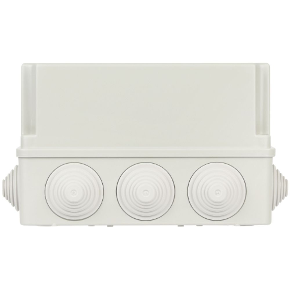 Распаячная коробка ЭРА KORv-190-140-120-10g-44 ОП серая 190х140х120мм на винтах 10 гермовводов IP44