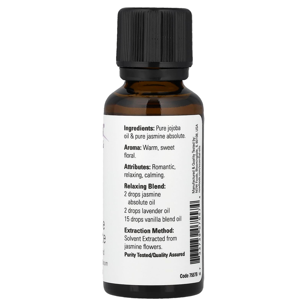 NOW Foods, Эфирные масла, королевский жасмин, 30 мл (1 жидкая унция)