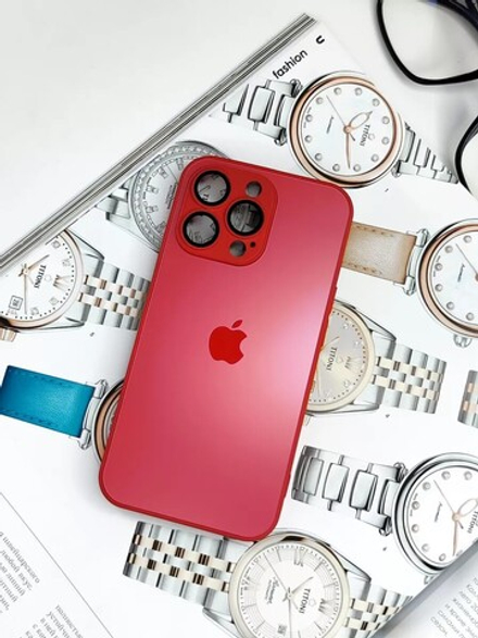 Накладка iPhone 14 PRO | AG Glass Case Red