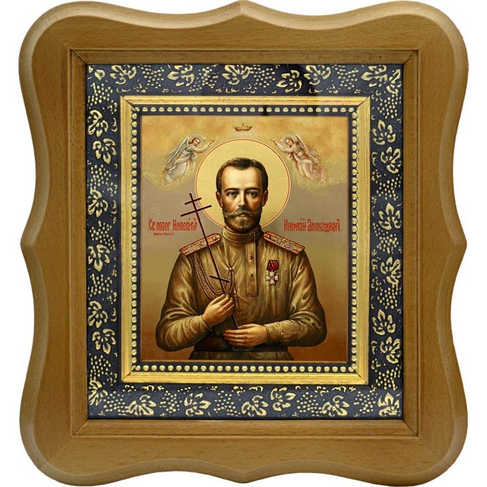 Николай II Святой Благочестивый царь-мученик. Икона на холсте.