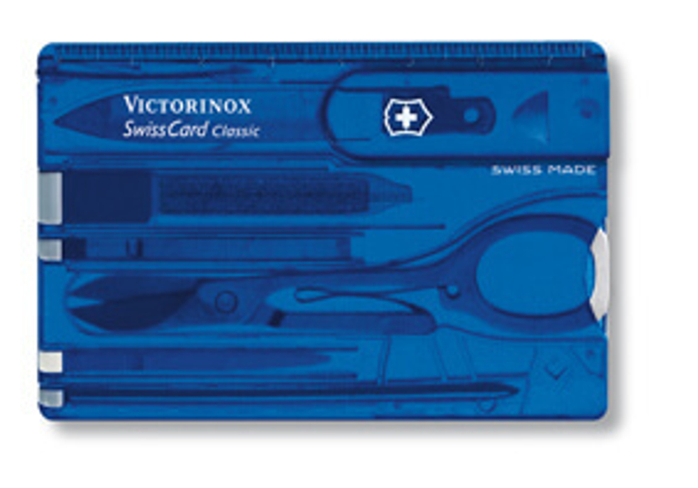 Швейцарская карточка Victorinox SwissCard, синяя