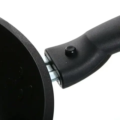 Сковорода 24*6см «Традиция» со съемной ручкой и стекл. крышкой с247а