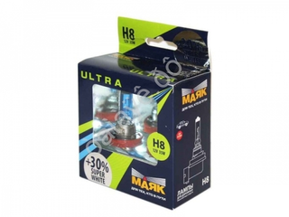 Автолампа H8 12V 55W (PGJ19-1) Маяк  +30% Super  White  82820SW*30 (к-т)
