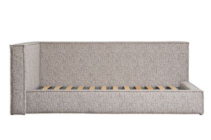 Кровать детская угловая 114x215x80см Garda Decor Runa шенилл серая