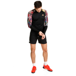 Мужское теннисное поло adidas Melbourne HEAT.RDY Long-Sleeve Top Long Sleeve Men - Black, Multicoloured