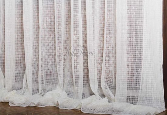 Длинные шторы Дождик (шампань)