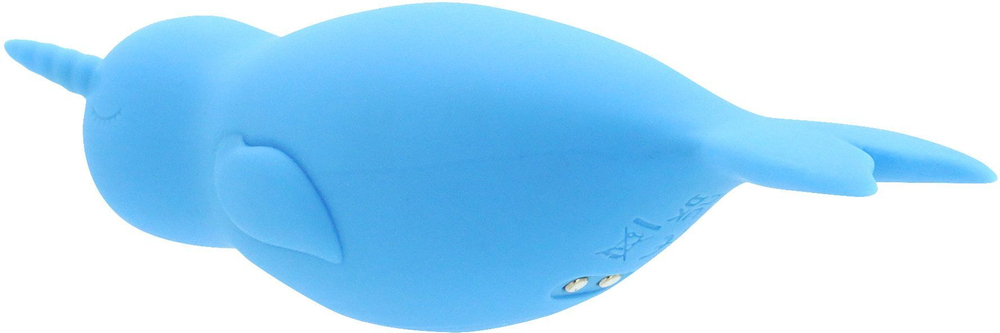 Голубой вибромассажер Unihorn of the Sea Neigh Mo для точечной стимуляции (Цвет: голубой)