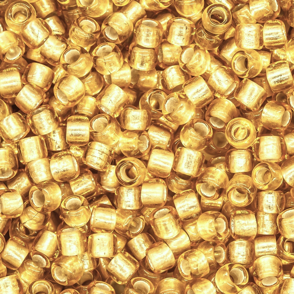 Японский бисер TOHO Round 8/0 (№22F), с внутренним серебрением, прозрачный матовый