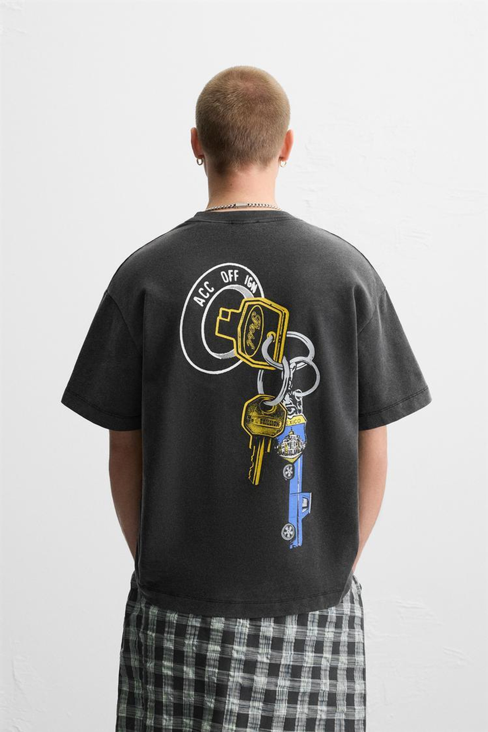 ZARA ТОЛСТОВКА С ПРИНТОМ POST MALONE™, ТЕМНЫЙ АНТРАЦИТ