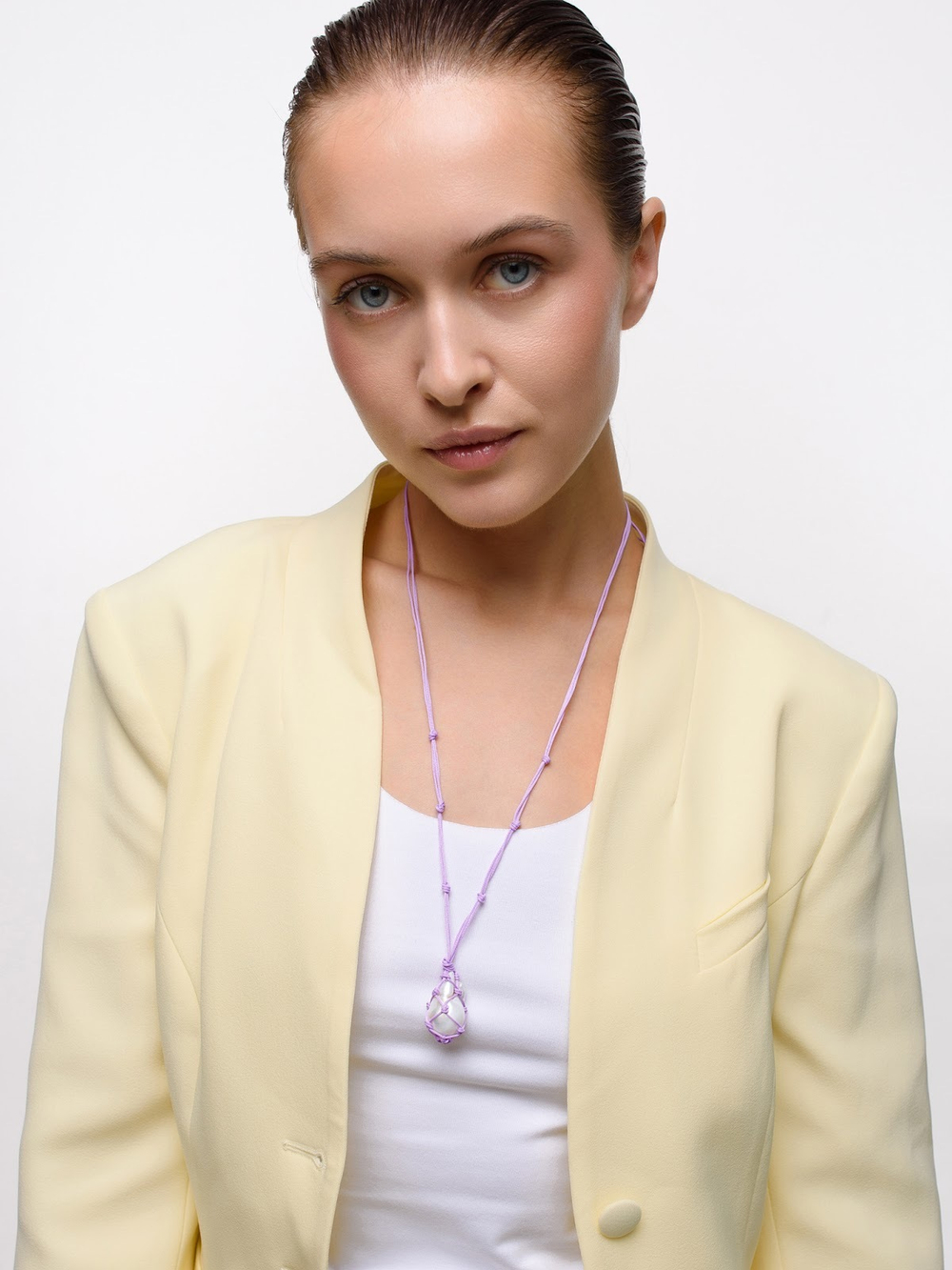 Колье "Cord Pearl" Violet с жемчугом