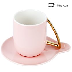 Набор 12 пр. " . Pink" (6 персон) v=240мл (подарочная упаковка)