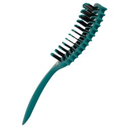 Щетка массажная Harizma Nylon, 9 рядов, темно-зеленая (h10686-26)