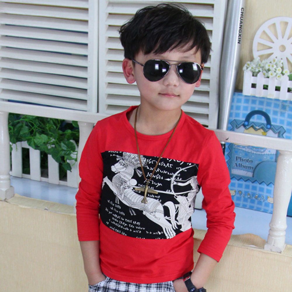 Лонгслив детский с принтом колесницы