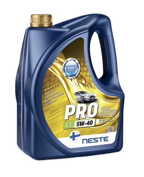 Масло моторное синтетическое Neste 117345 "Pro C3 5W-40", 4л
