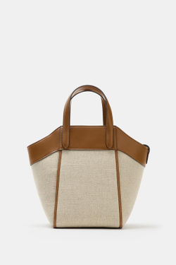 ZARA ХОЛЩОВАЯ СУМКА-МЕССЕНДЖЕР, ТЕМНЫЙ РЫЖЕВАТО-КОРИЧНЕВЫЙ