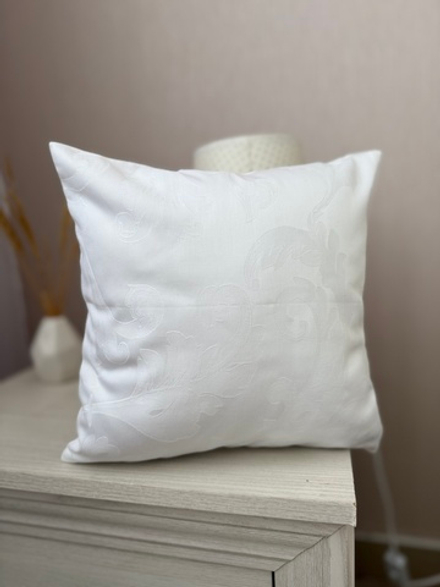 Подушка декоративная со съемной наволочкой на молнии, хлопок, сатин-жаккард