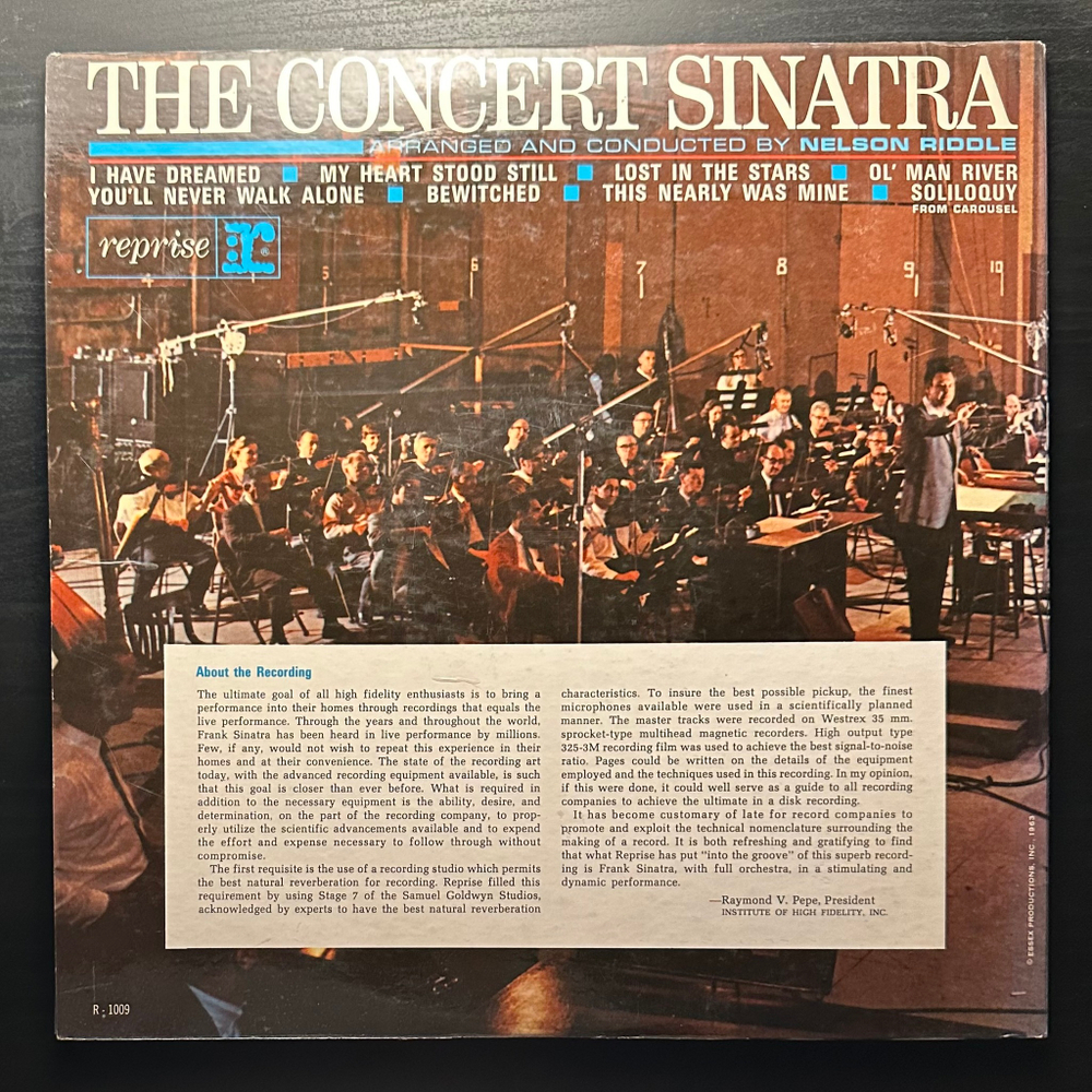 Frank Sinatra - The Concert Sinatra (США 1963г.)