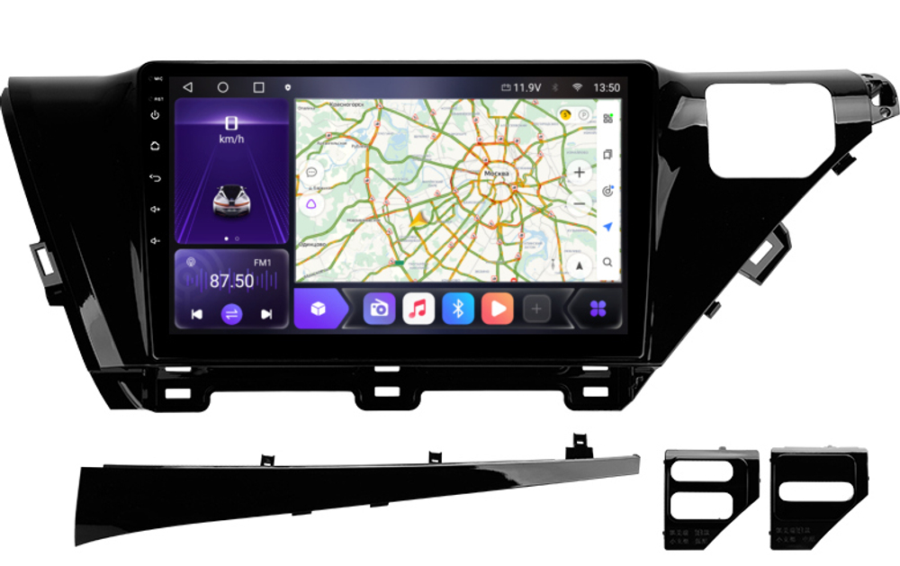 Магнитола для Toyota Camry 70 2017-2020 (без JBL) - Carmedia OL-1695-IJ IPS, Android 10, 8 ядер (TS18), 4G SIM-слот