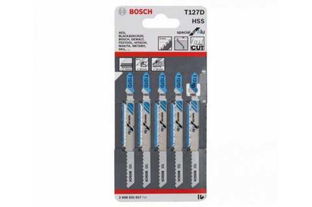 Пилки для лобзика Bosch Special for Alu T127 D HSS 5шт 2608631017