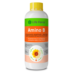 Жидкое удобрение с бором, гидроксикарбоновыми и аминокислотами Life Force Amino B бутылка 1 литр