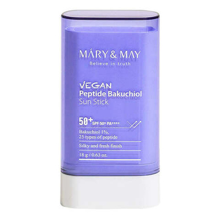 Стик солнцезащитный с бакучиолом и пептидами MARY&MAY Vegan Peptide Bakuchiol Sun Stick SPF50+ PA+++