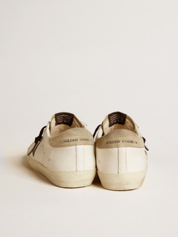 Men's Super Star LTD with black croc-print leather star and suede inserts