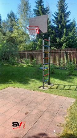 Монтаж уличной шведской стенки Sv Sport (2 вертикальных столба)