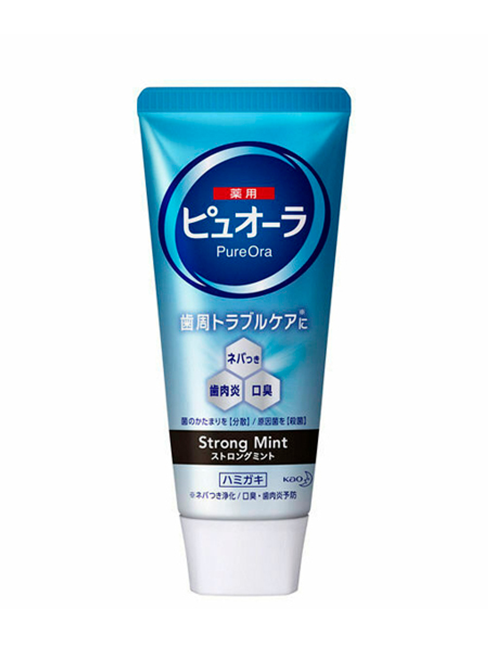 Зубная паста Kao Japan PURE ORAL Toothpaste (Standing Tube) Strong Mint 115g