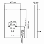 Инсталляция для биде WasserKraft Naab 86BDT.050.WH