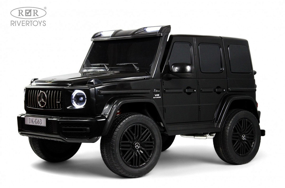 Детский электромобиль RiverToys Mercedes Benz G63 Y777YY BLACK-GLANEC/черный глянец