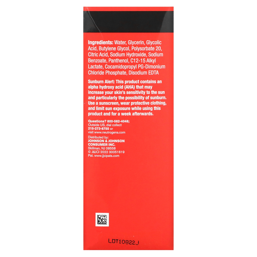 Neutrogena, Stubborn Texture, жидкое отшелушивающее средство, без отдушек, 127 мл (4,3 жидк. Унции)