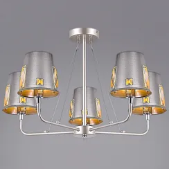 Люстра потолочная ILLUMICO E14 IL9407-5PSQ-29 CHS CR