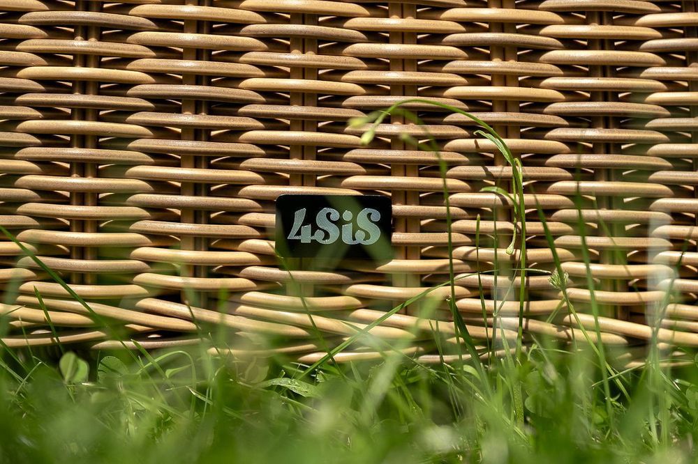 "Эспрессо–150 N" обеденная группа плетеная, цвет соломенный