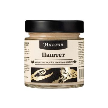 Паштет из трески с икрой и мясом краба 170 гр.