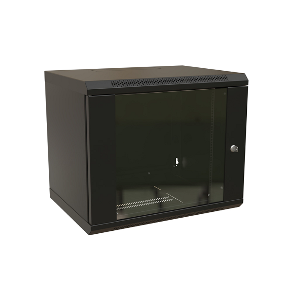 Шкаф настенный 19", 12U WRLine WR-TW-1266-GP-RAL9004