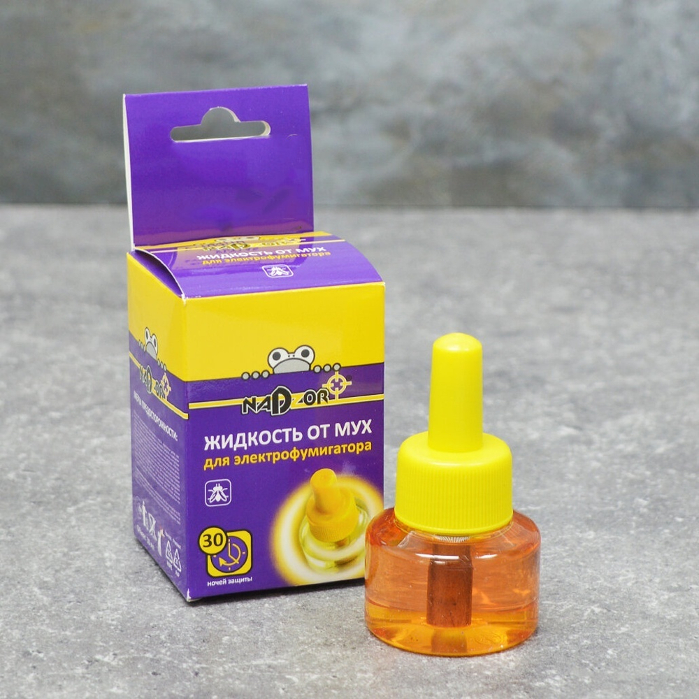 Жидкость для фумигатора 30мл от мух Nadzor РОСШК