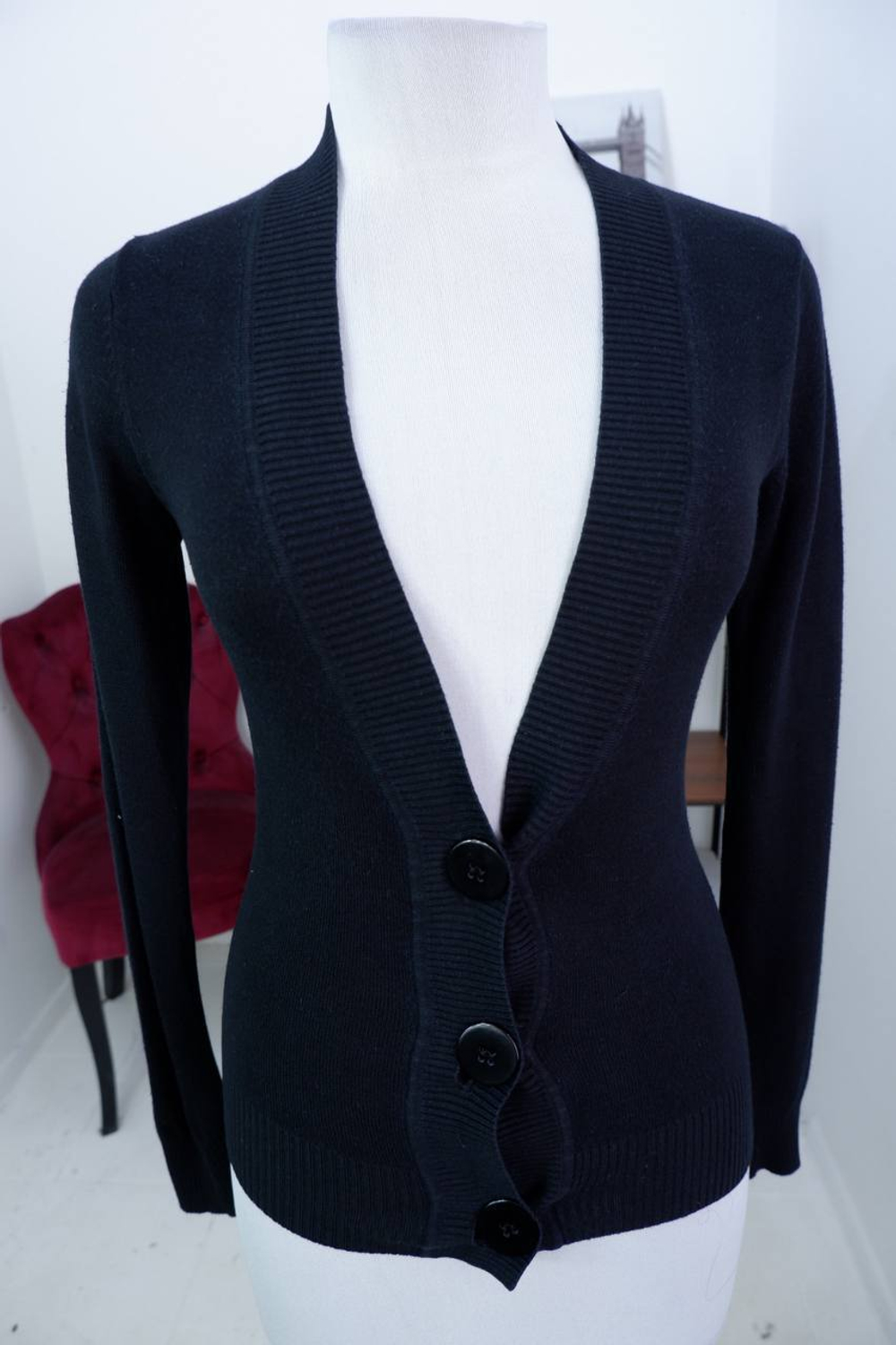 Кардиган укороченный на каждый день, визуально на 44 размер