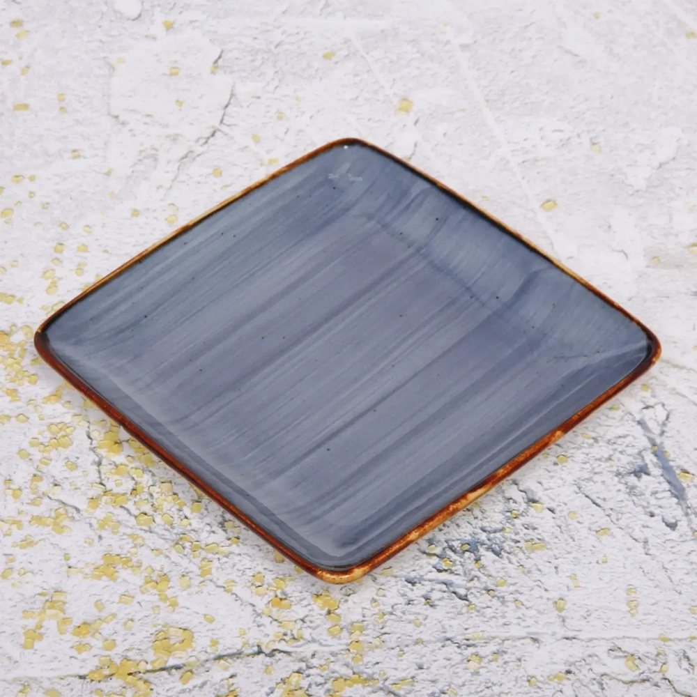 Тарелка керамическая «Corsica blue» 15*15*1,8см