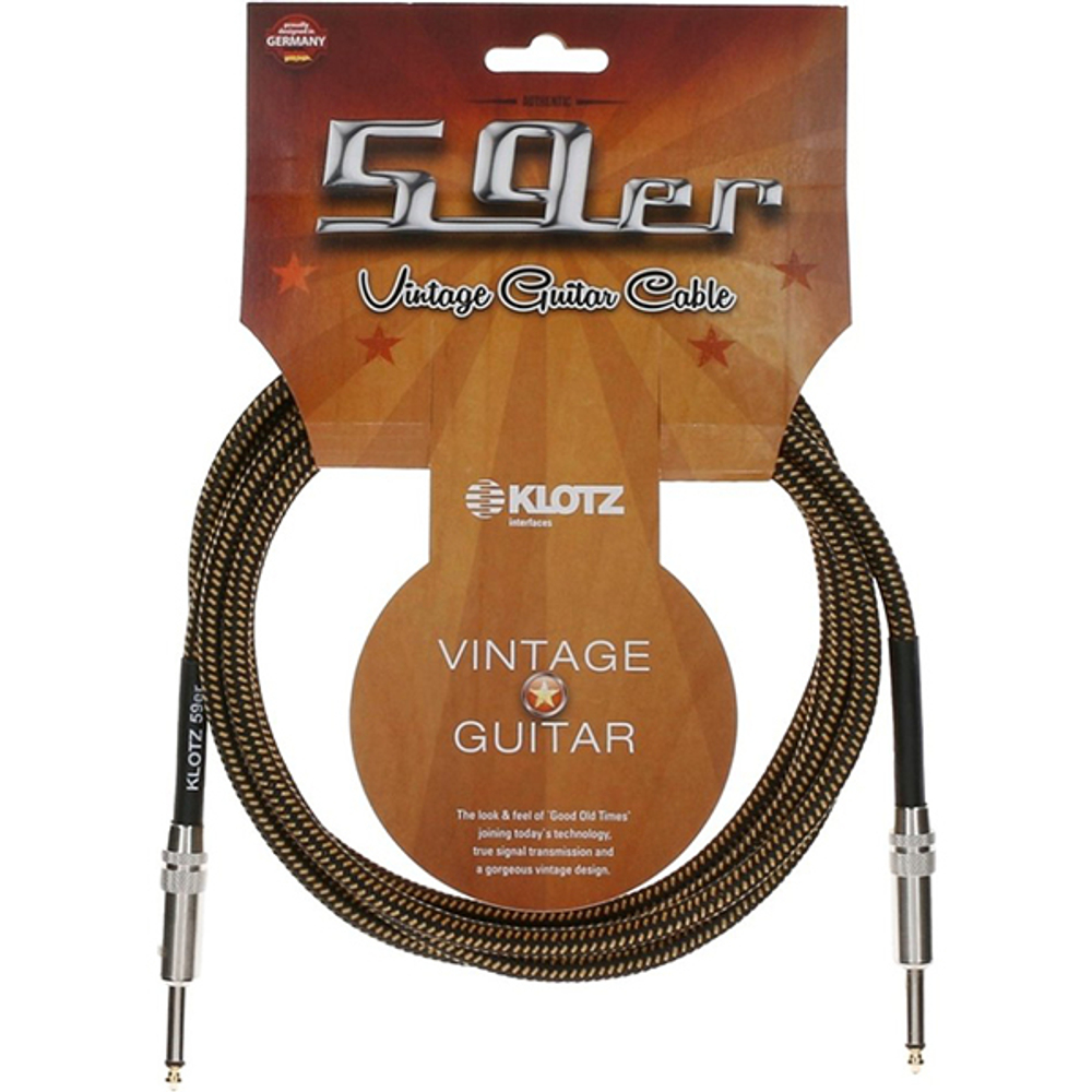 VIN-0300 59 Vintage Кабель инструментальный, 3м, Klotz