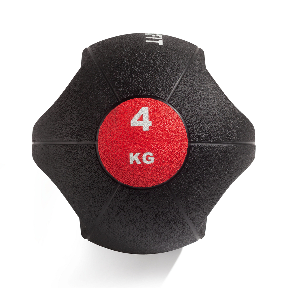 Медбол с хватом 4 кг VictoryFit VF-MBB040