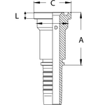 Фитинг DN 16 SFL 3/4 38.1