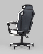 Кресло игровое TopChairs Virage черно-белое