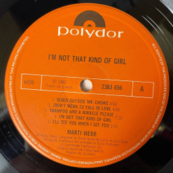 Винтажная виниловая пластинка LP Marti Webb I'm Not That Kind Of Girl (Швеция 1982)
