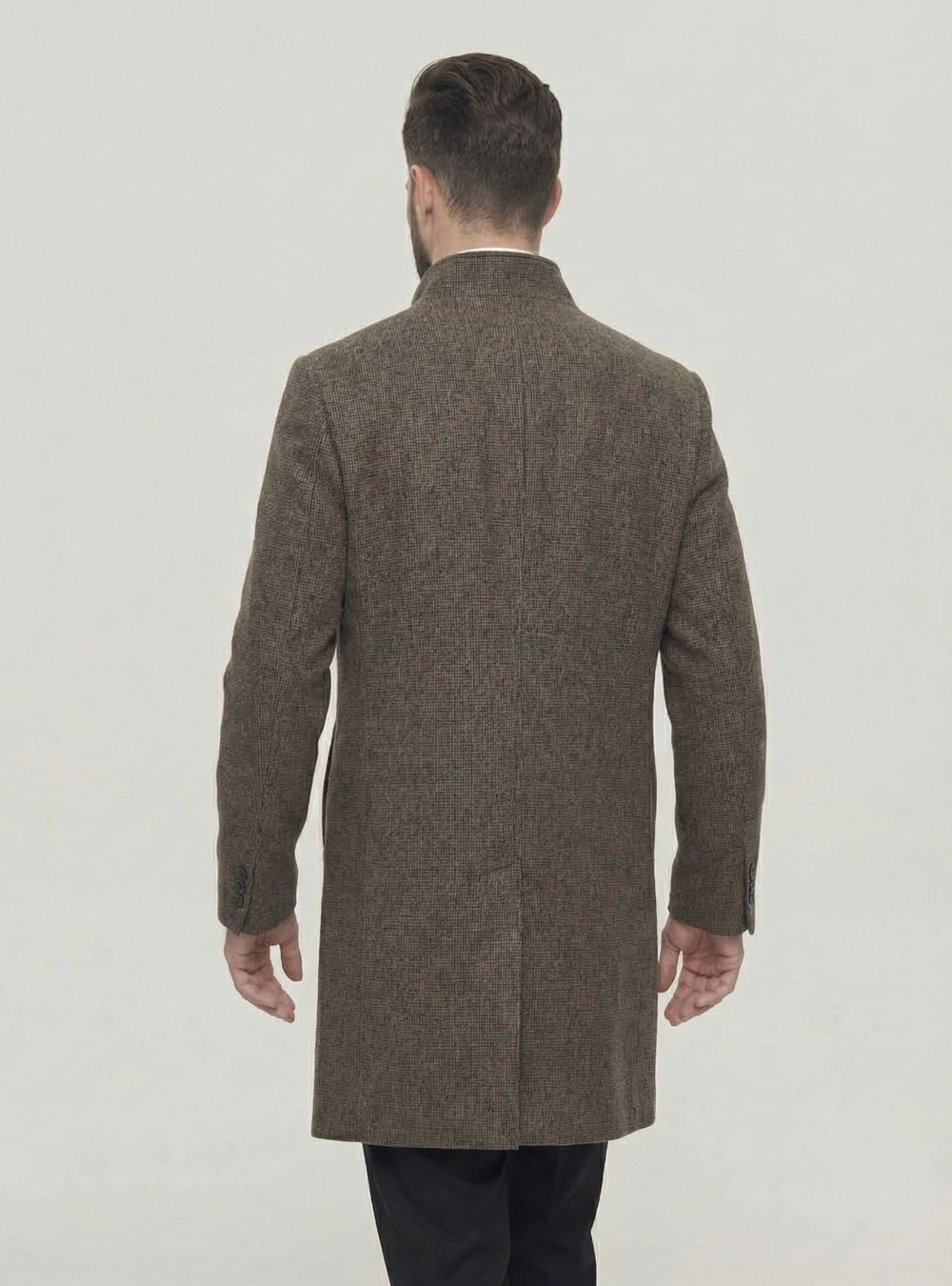 Мужское пальто (кофейное) С31